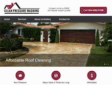 Tablet Screenshot of cleanpressurewashing.com